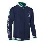 nouvelle collection ralph lauren veste sweat v collar 1366 bleu